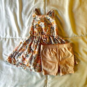 Tommy Bahama 12m pink flower tank dress and shorts set